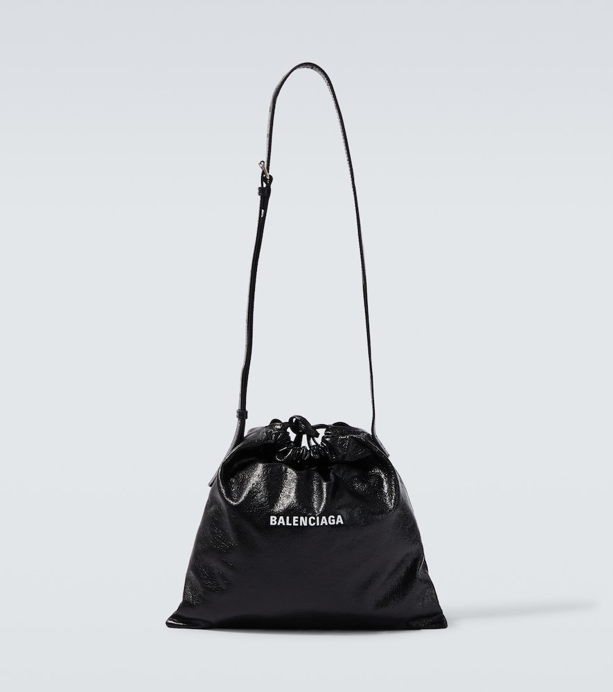 Balenciaga Men's Black Patent Leather Crossbody Bag - Mytheresa