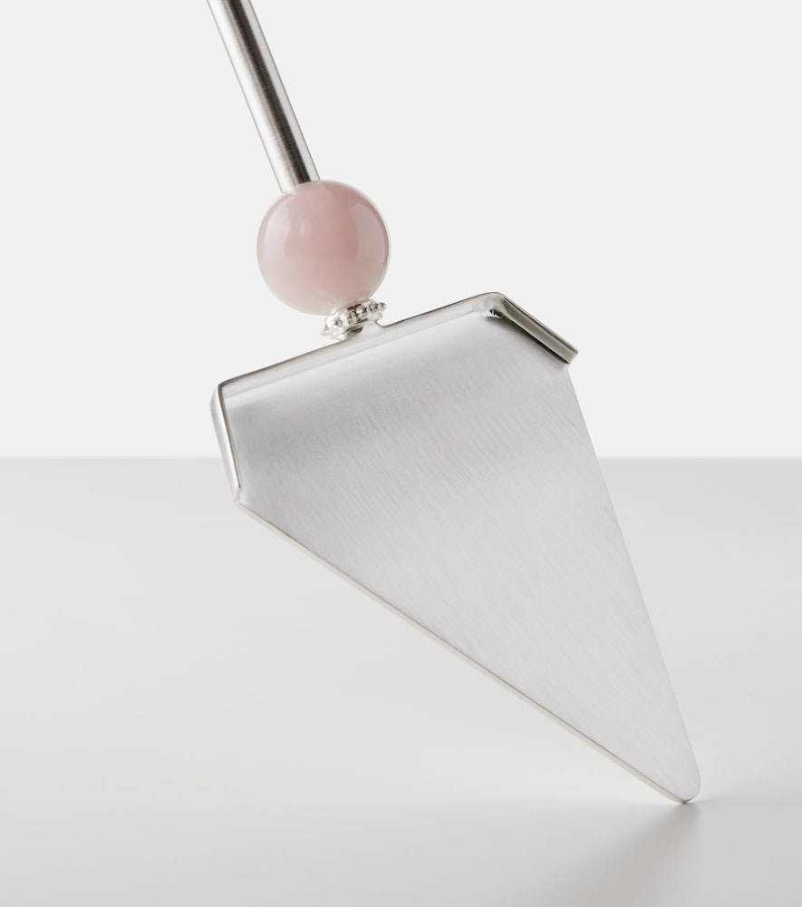  Natalia Criado Natalia Criado Embellished Silver-plated Cake Server 