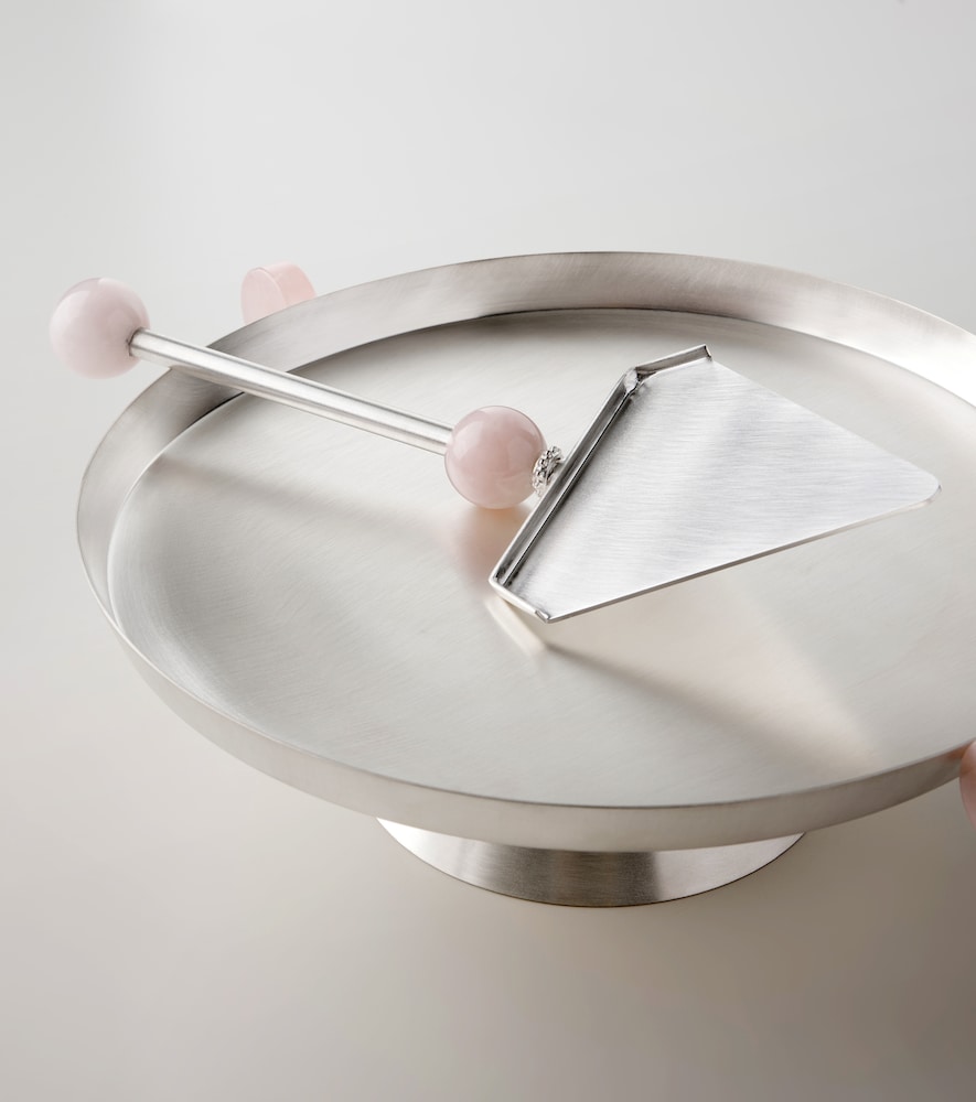  Natalia Criado Natalia Criado Embellished Silver-plated Cake Server 
