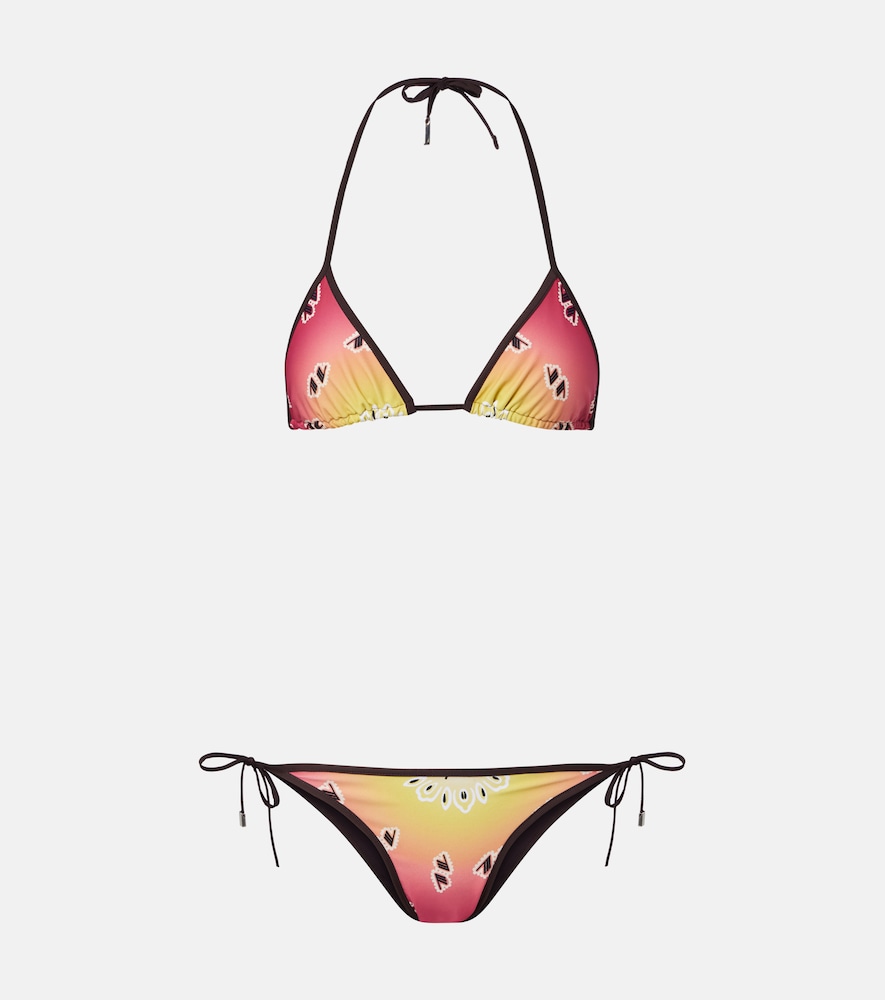 The Attico Printed bikini