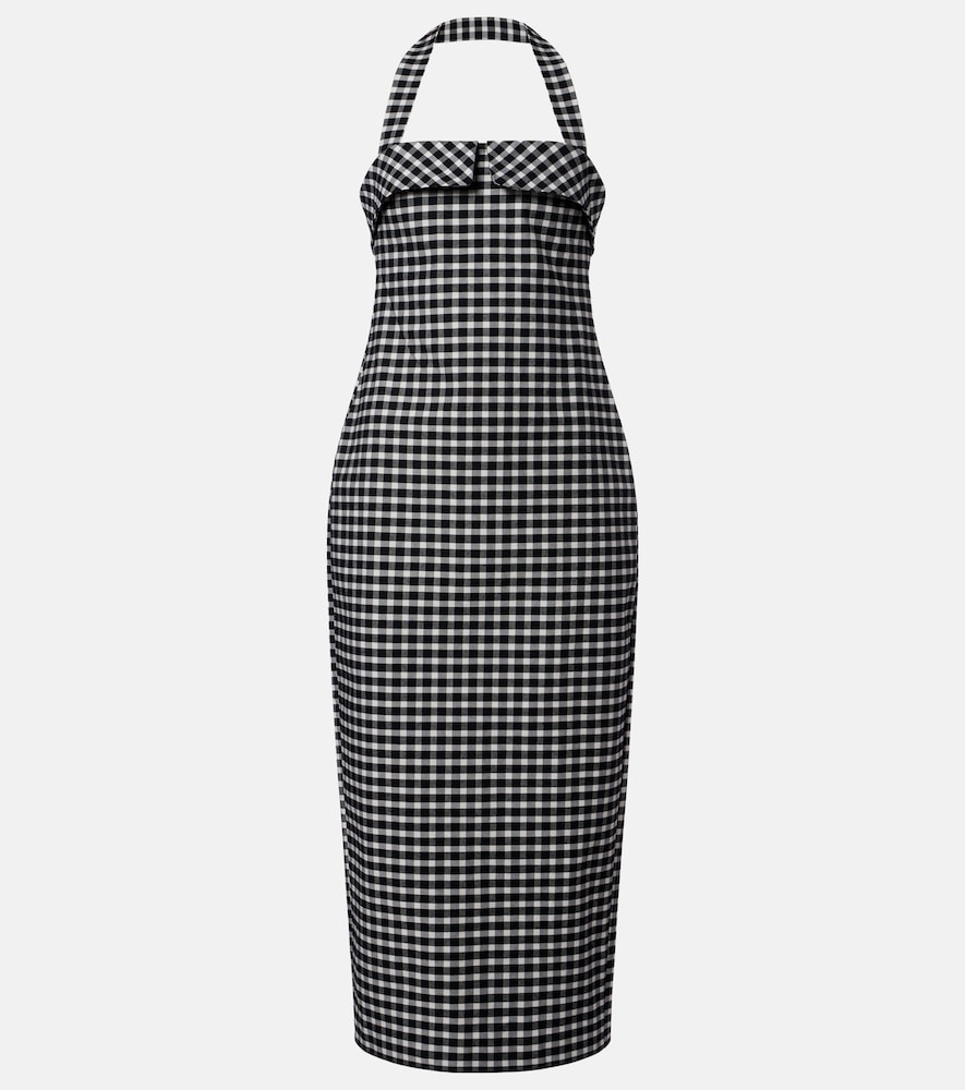 Posse Chiara gingham cotton-blend midi dress | Thumbnail 6 Posse Chiara gingham cotton-blend midi dress | Thumbnail 6