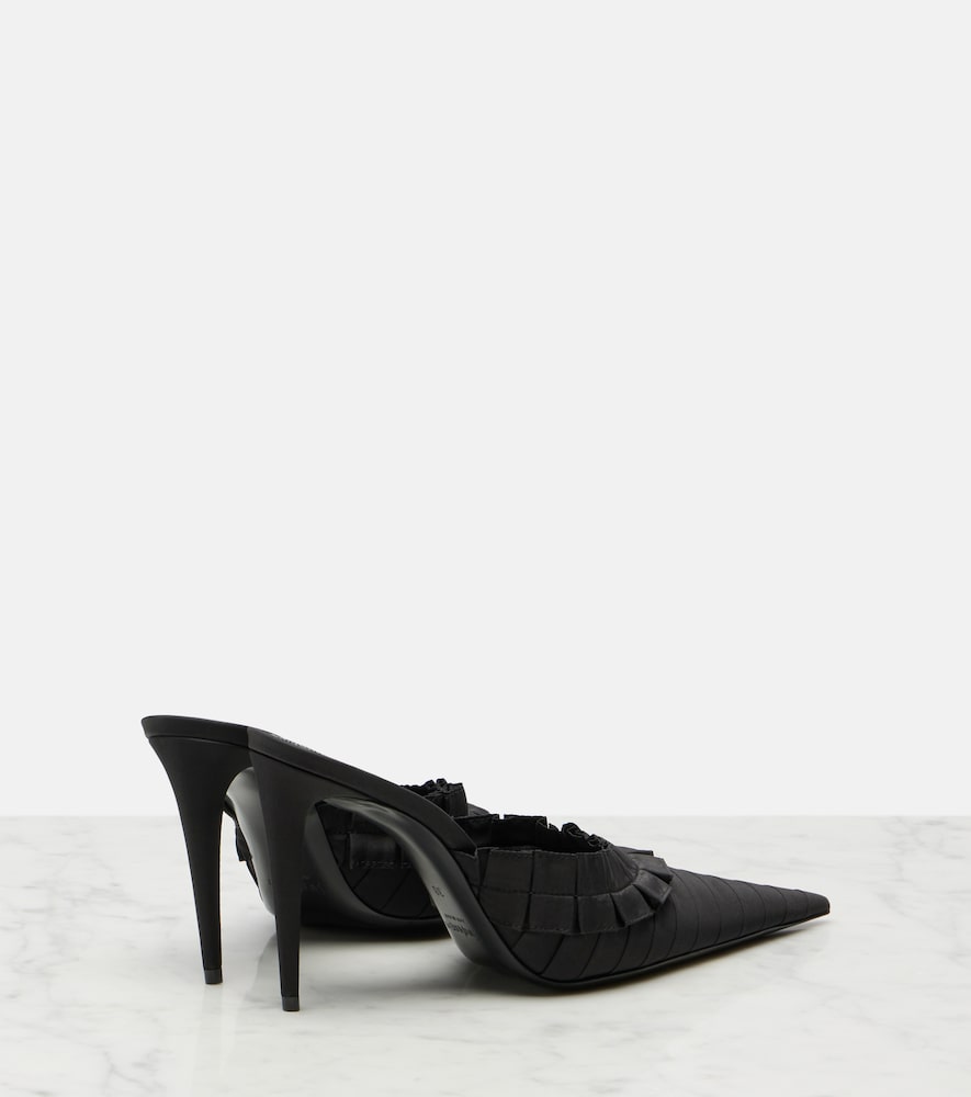  Saint Laurent Saint Laurent Mules Madeleine Aus Taft 