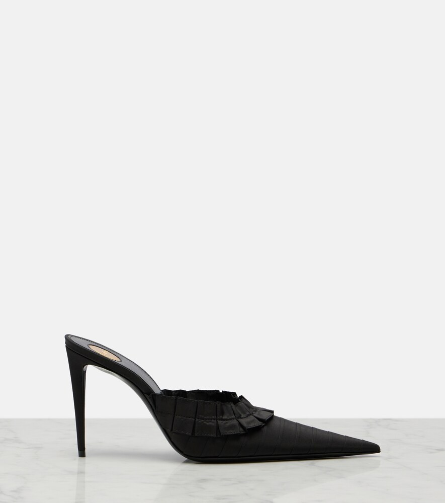  Saint Laurent Saint Laurent Mules Madeleine Aus Taft 