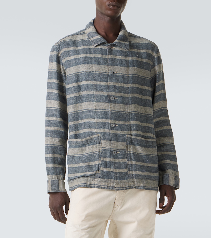 Striped Linen Overshirt