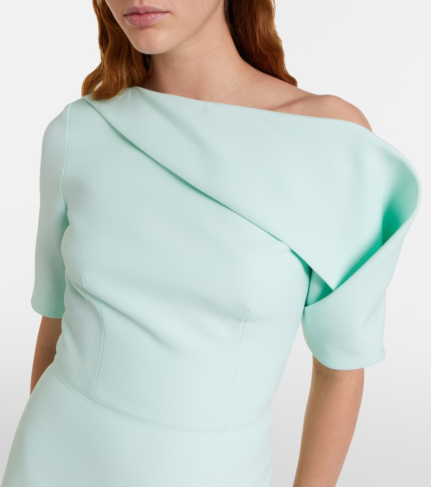  Safiyaa Safiyaa Stephanie Draped Crepe Gown 