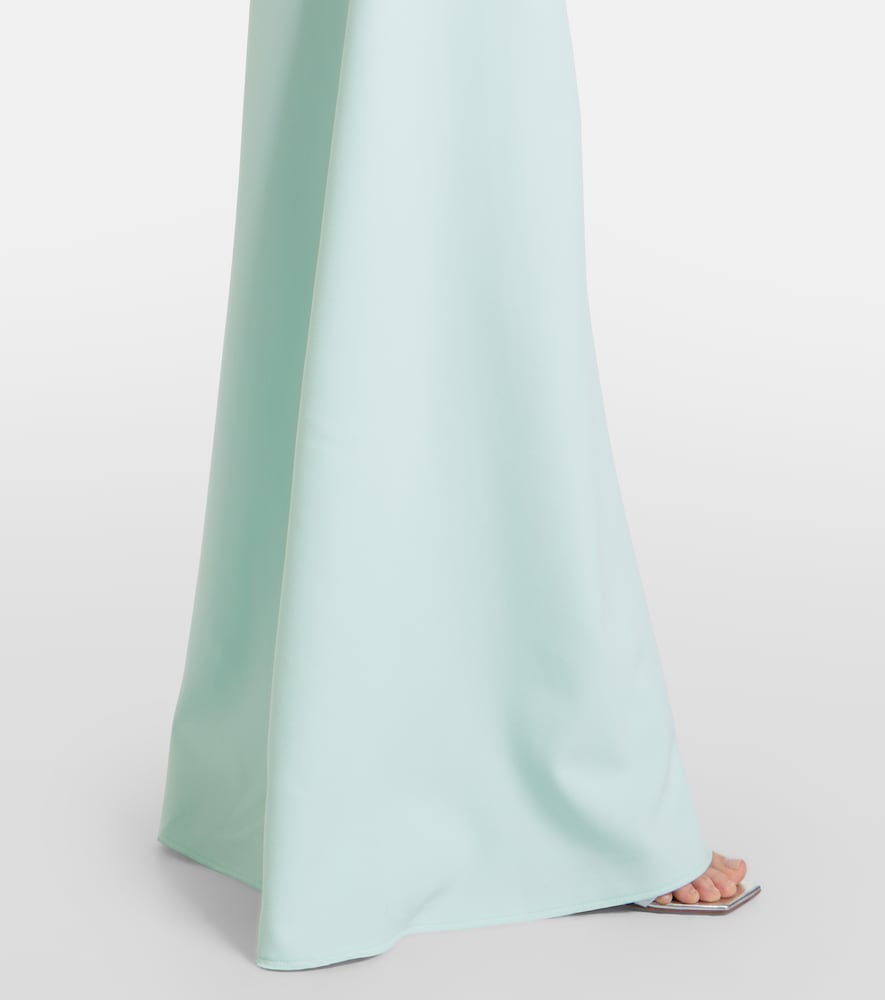  Safiyaa Safiyaa Stephanie Draped Crepe Gown 