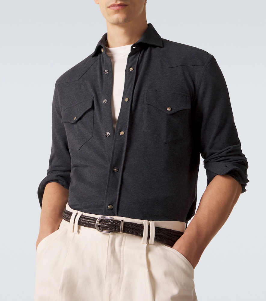  Brunello Cucinelli Brunello Cucinelli Hemdjacke Aus Baumwolle 