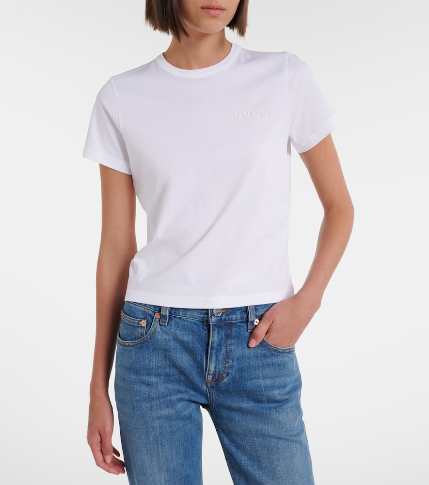  Gucci Gucci T-shirt Aus Baumwoll-jersey 