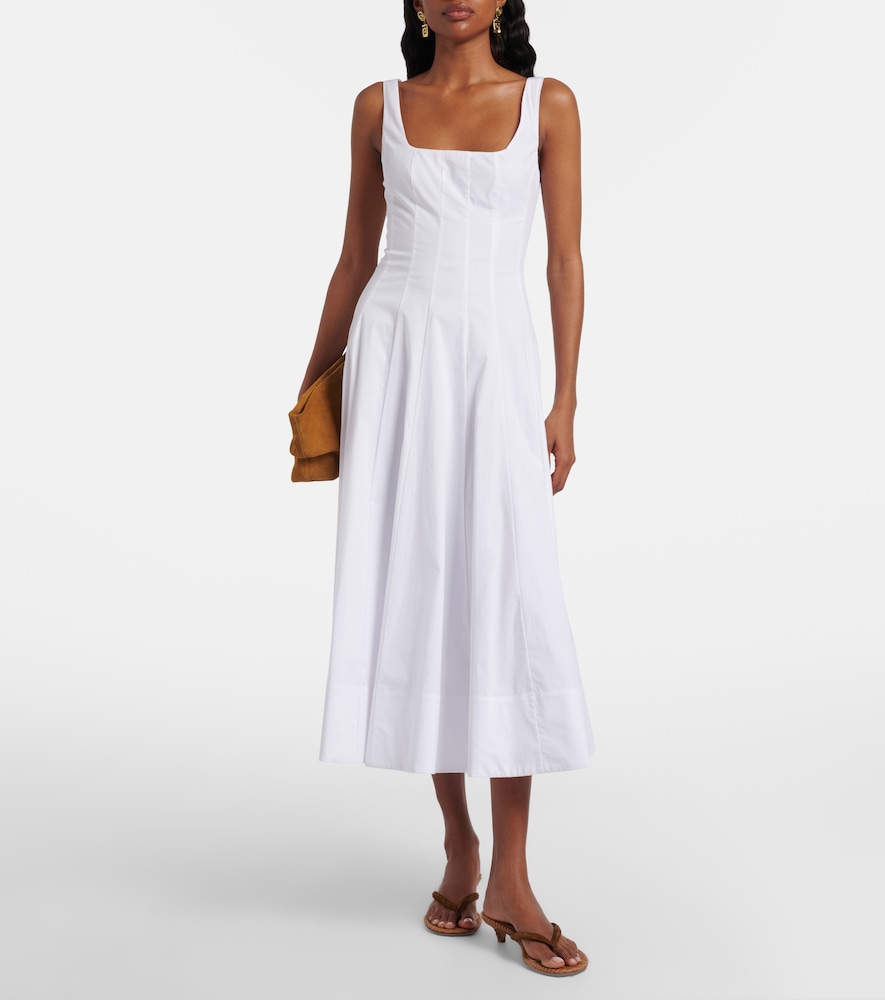 Wells Cotton Poplin Midi Dress