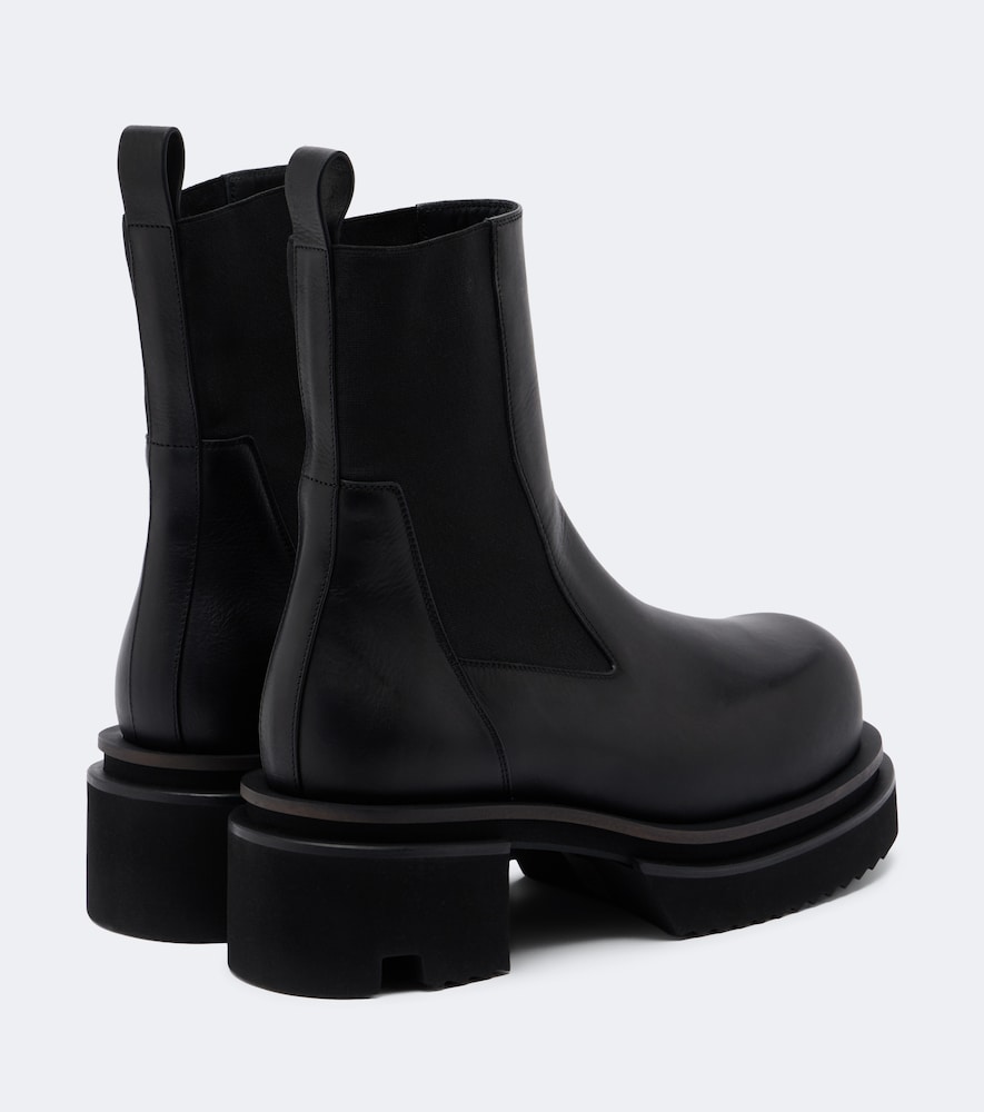 Beatle Leather Platform Chelsea Boots