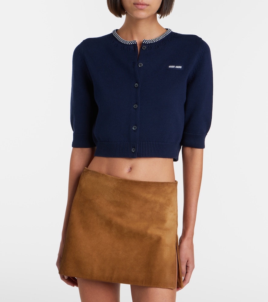  Miu Miu Miu Miu Cardigan Aus Baumwolle 