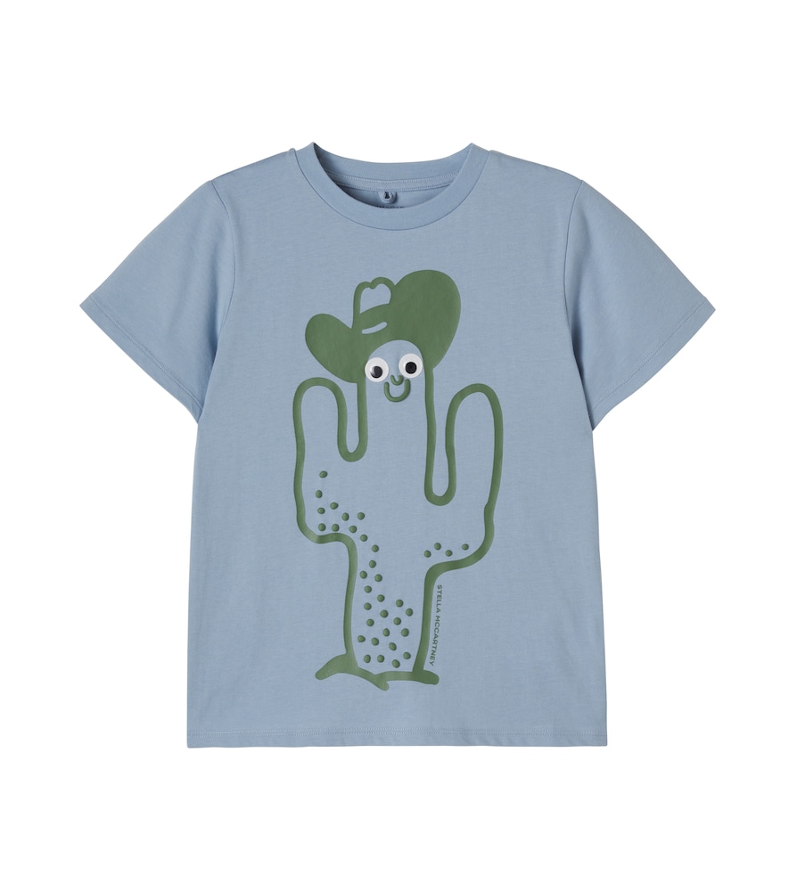 T-shirt in jersey di cotone con stampa