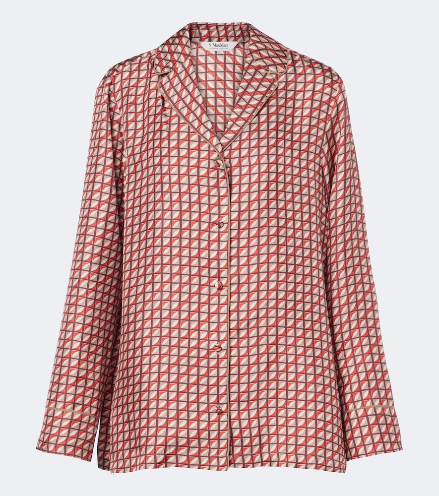 S Max Mara Chemise en soie imprim 420€