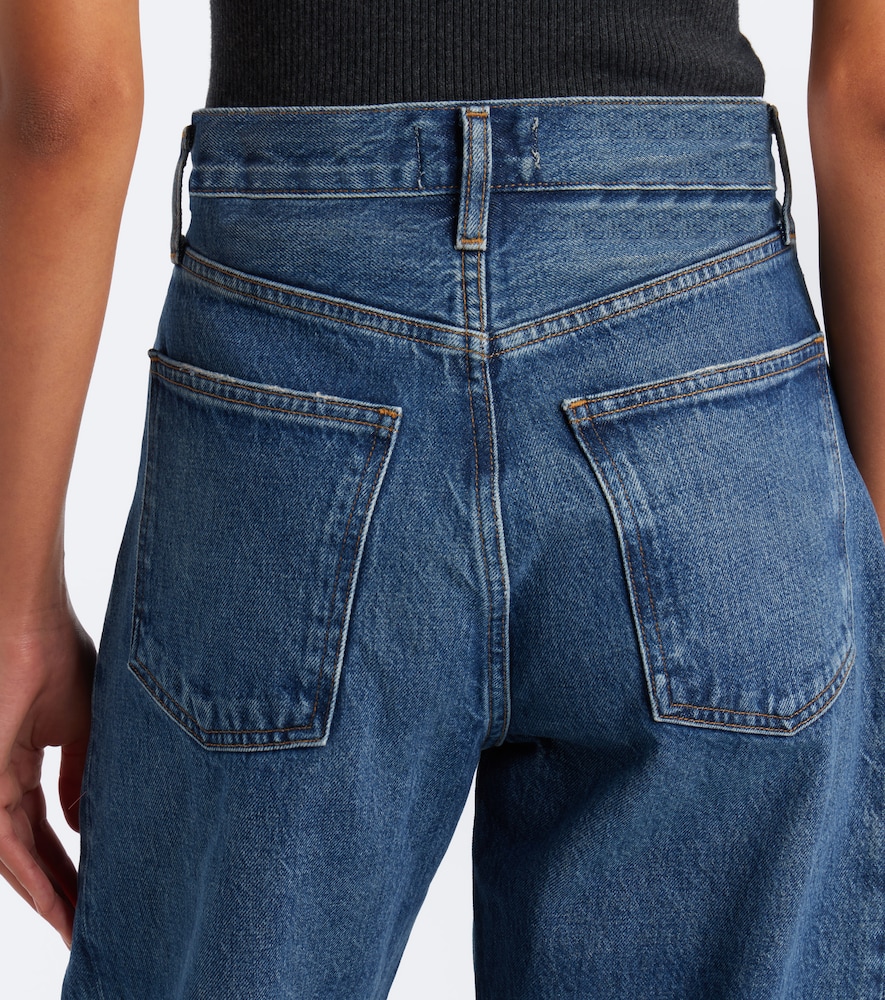 Luna Pieced Barrel-Leg Jeans