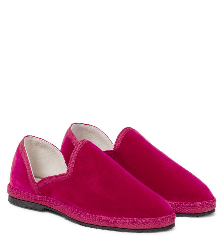 The Row Kids Friulane velvet loafers