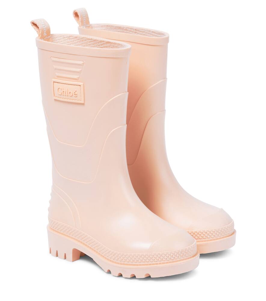 Logo rubber boots