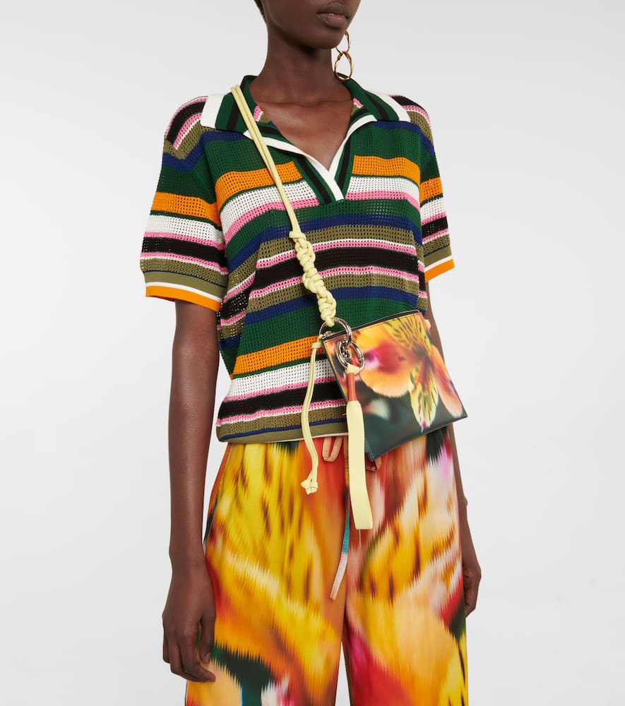 Dries Van Noten Printed Shoulder Bag In Multi