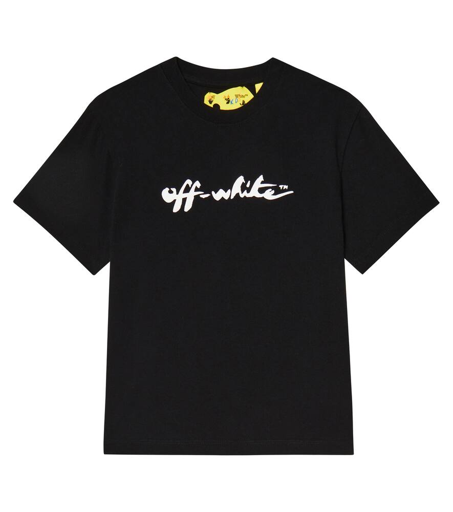 Off-White Kids Logo-printed cotton jersey T-shirt