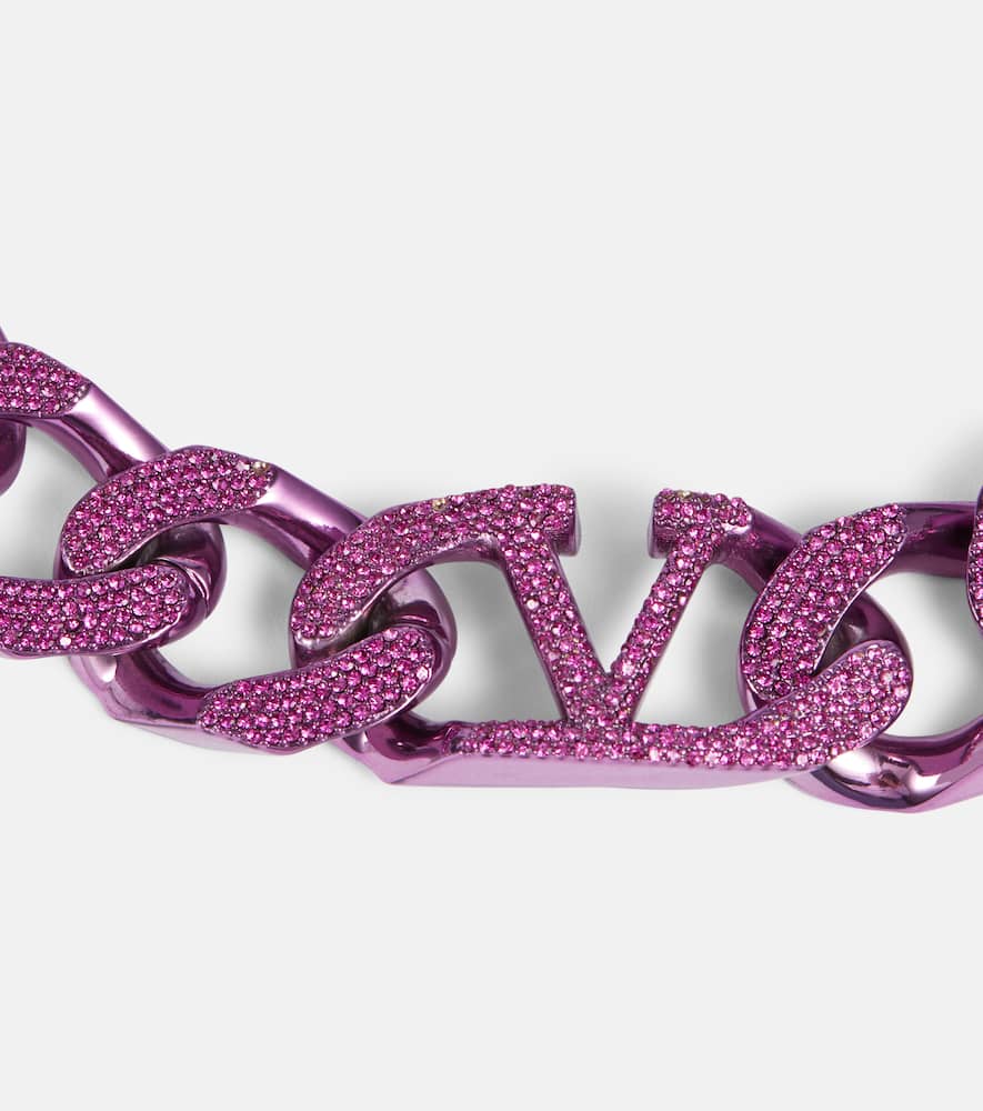 Valentino VLogo embellished chainlink choker
