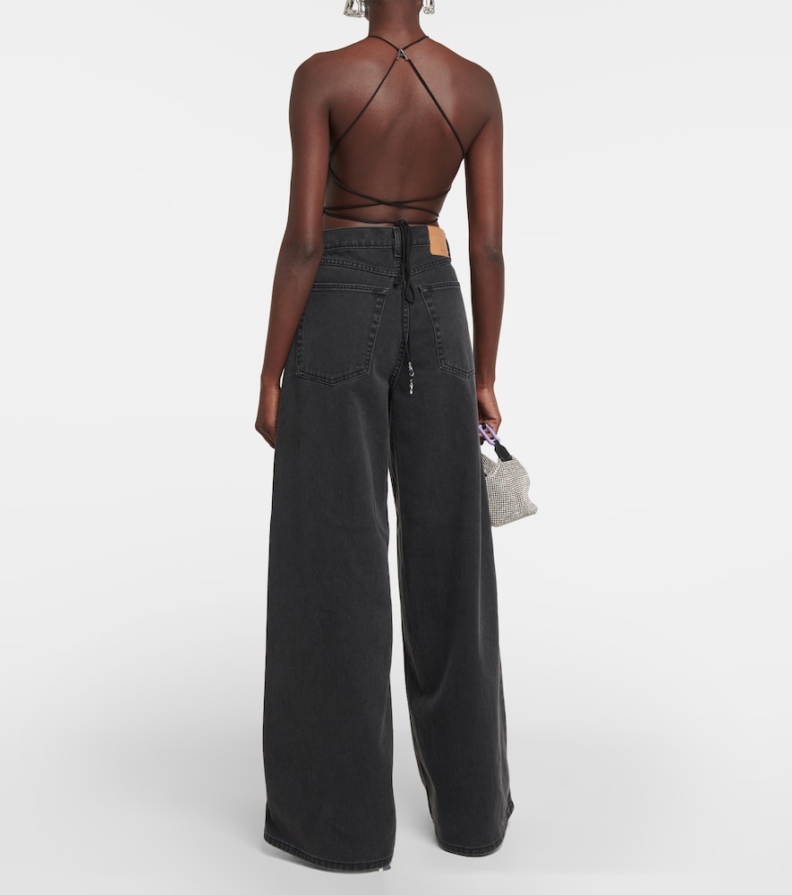 Crystal-Embellished Halterneck Top
