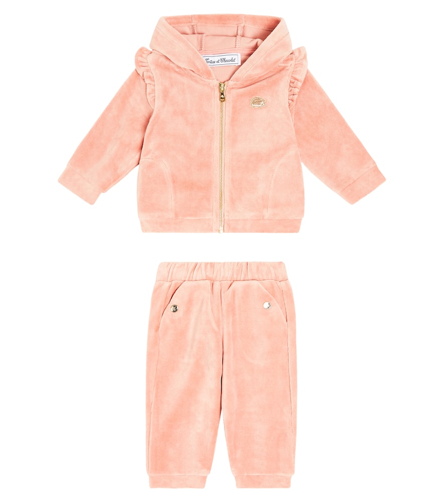 Tartine Et Chocolat Baby Jogginganzug Aus Samt In Pink