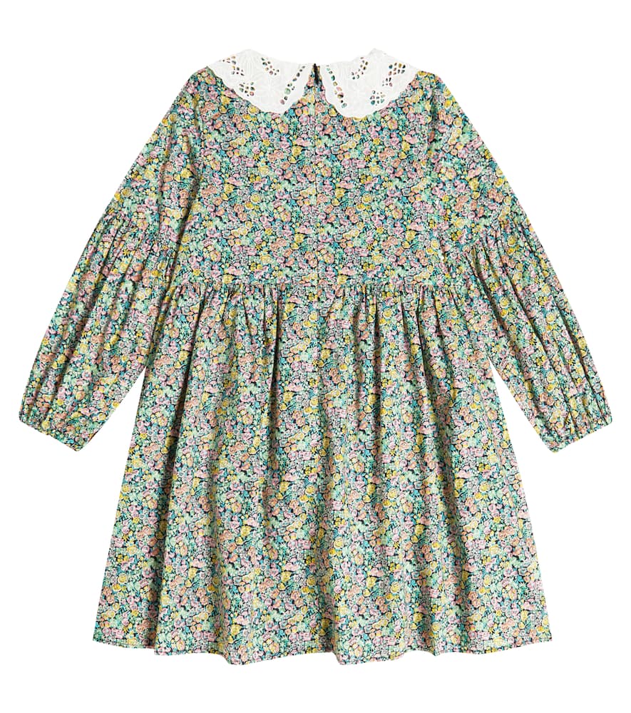 Tartine Et Chocolat Floral Cotton Dress In Multicoloured