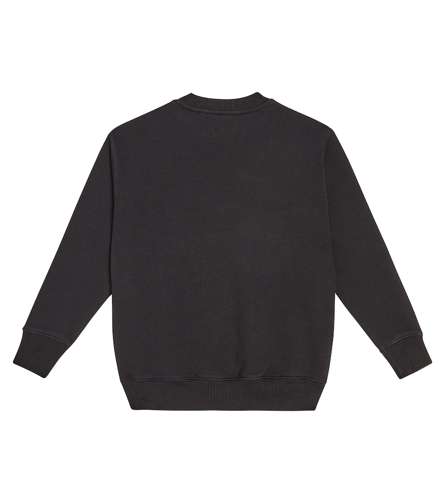 Shop Off-white Big Bookish Cotton Jersey Sweatshirt In Black