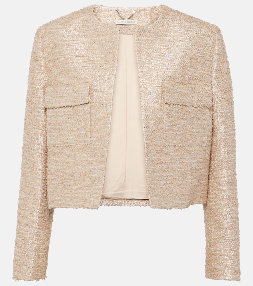Pheblia cropped tweed jacket