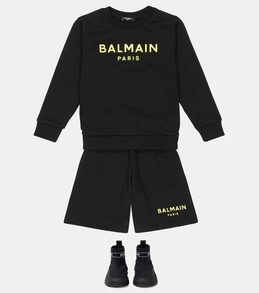  Balmain Kids Balmain Kids Set Aus Sweatshirt Und Shorts 
