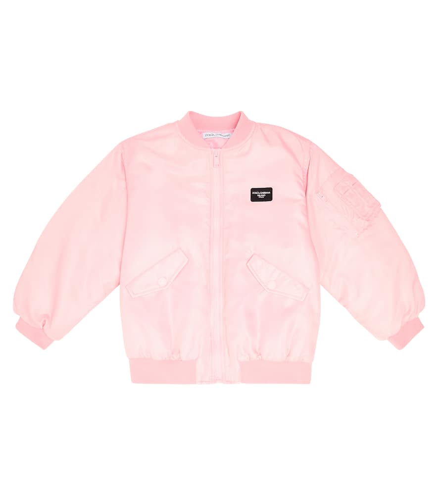 Dolce & Gabbana Kids Logo bomber jacket