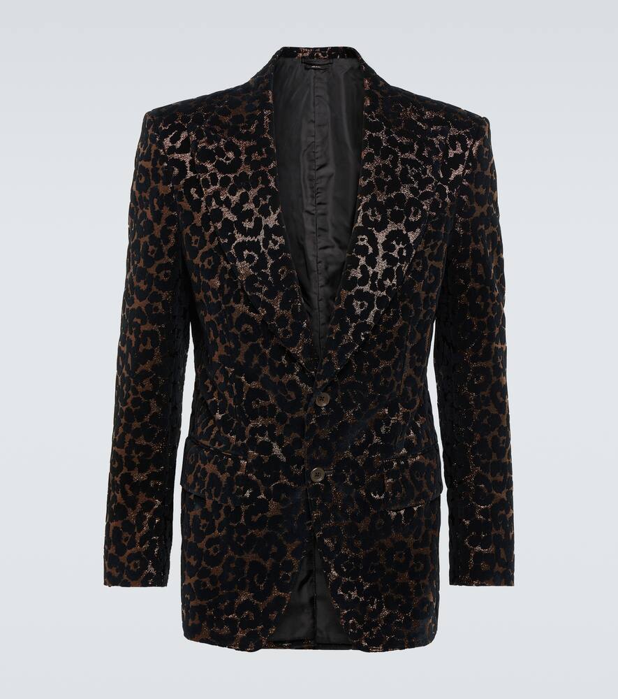Tom Ford Atticus leopard-print tuxedo jacket