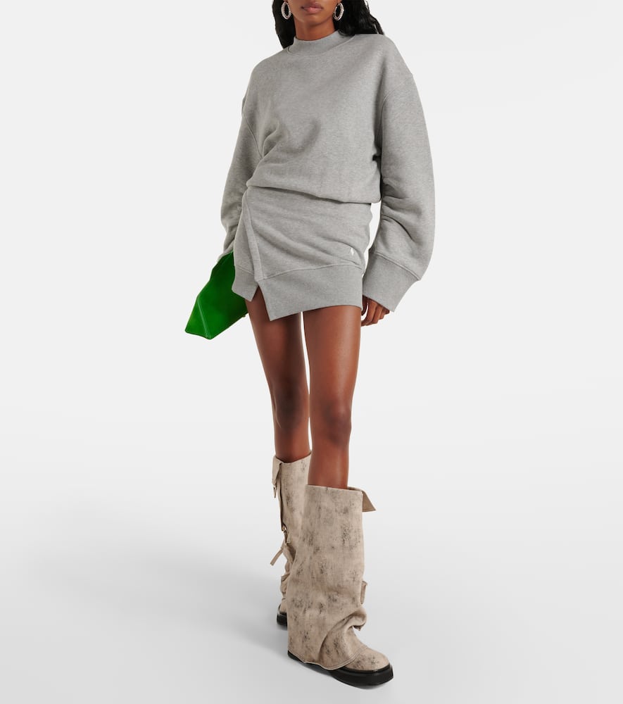 Attico Ivory Fleece In Grey