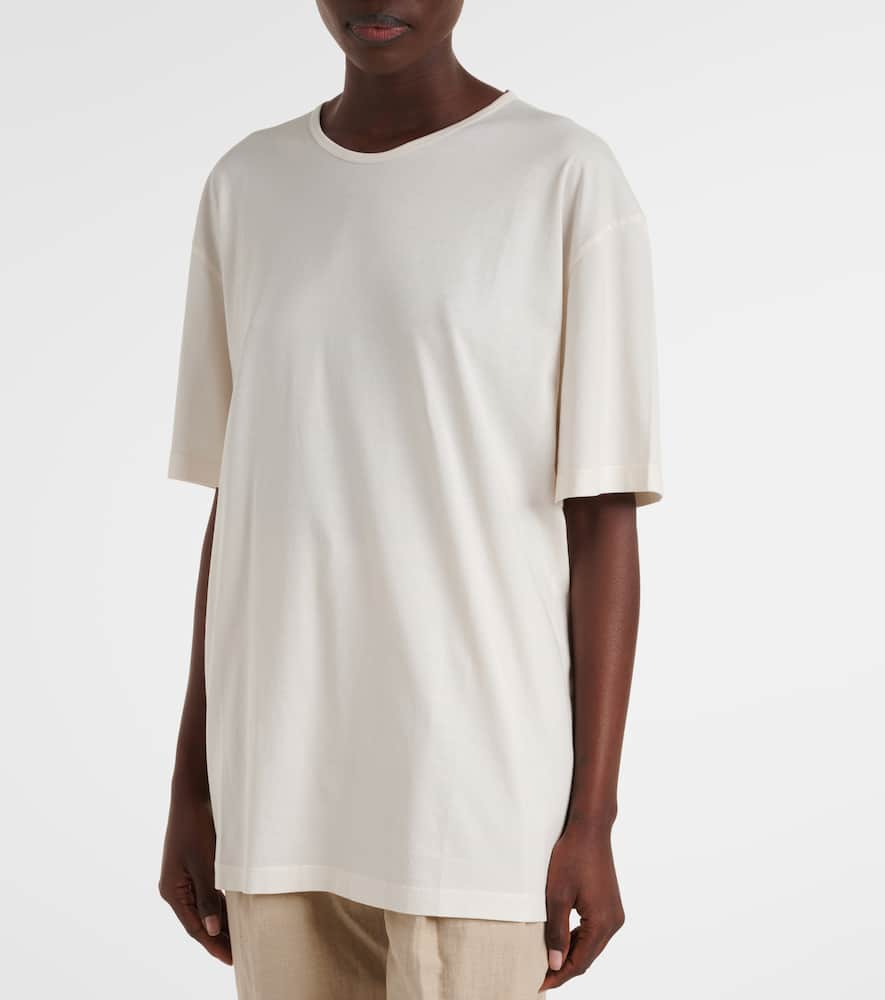 Lemaire Cotton Jersey T-shirt In White