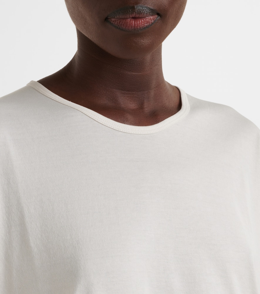 Lemaire Cotton Jersey T-shirt In White