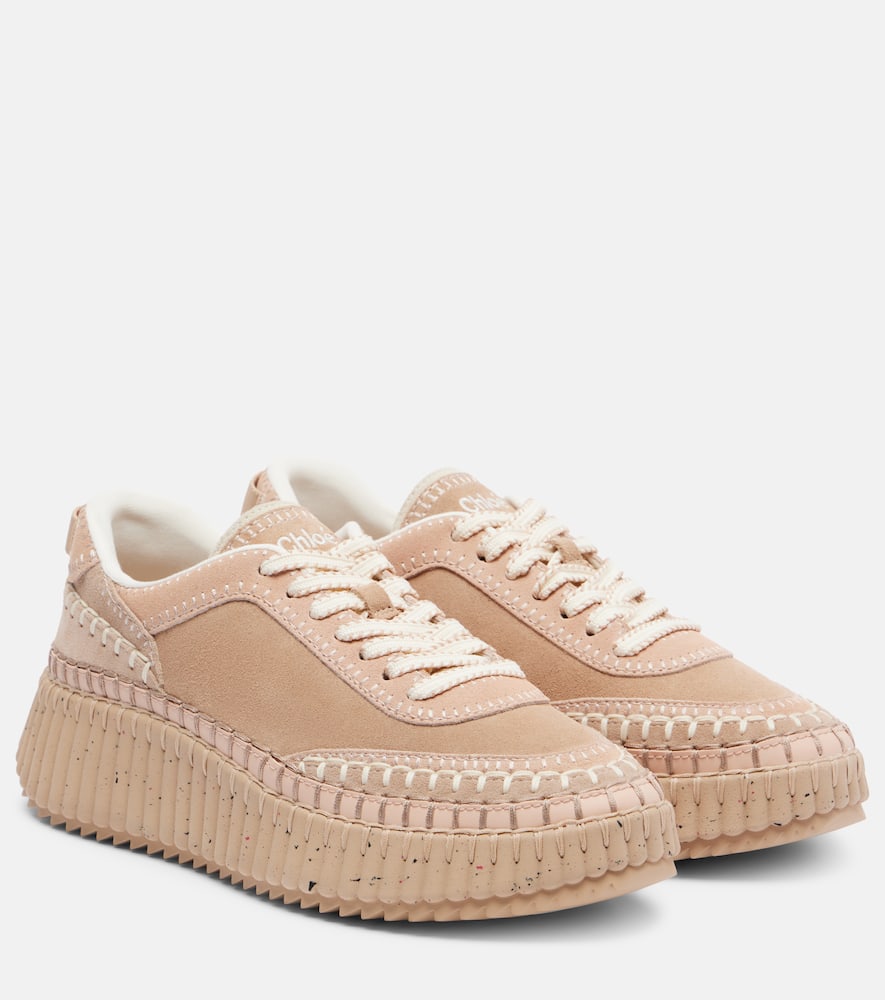 Chloé Nama suede platform sneakers