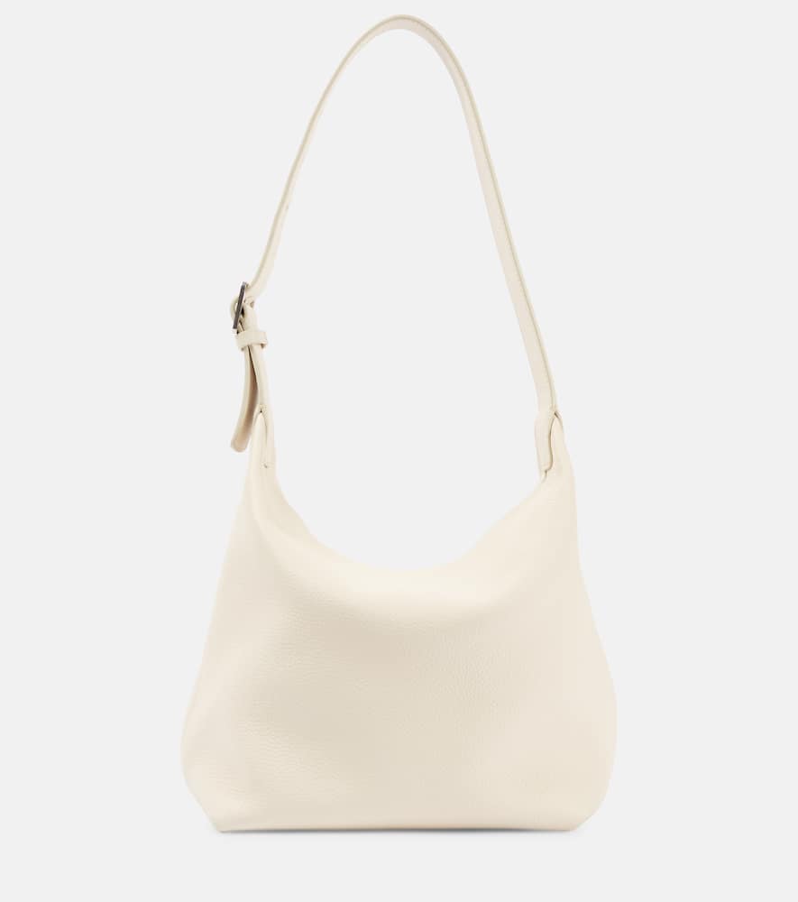 The Row Isa Leather Shoulder Bag In White