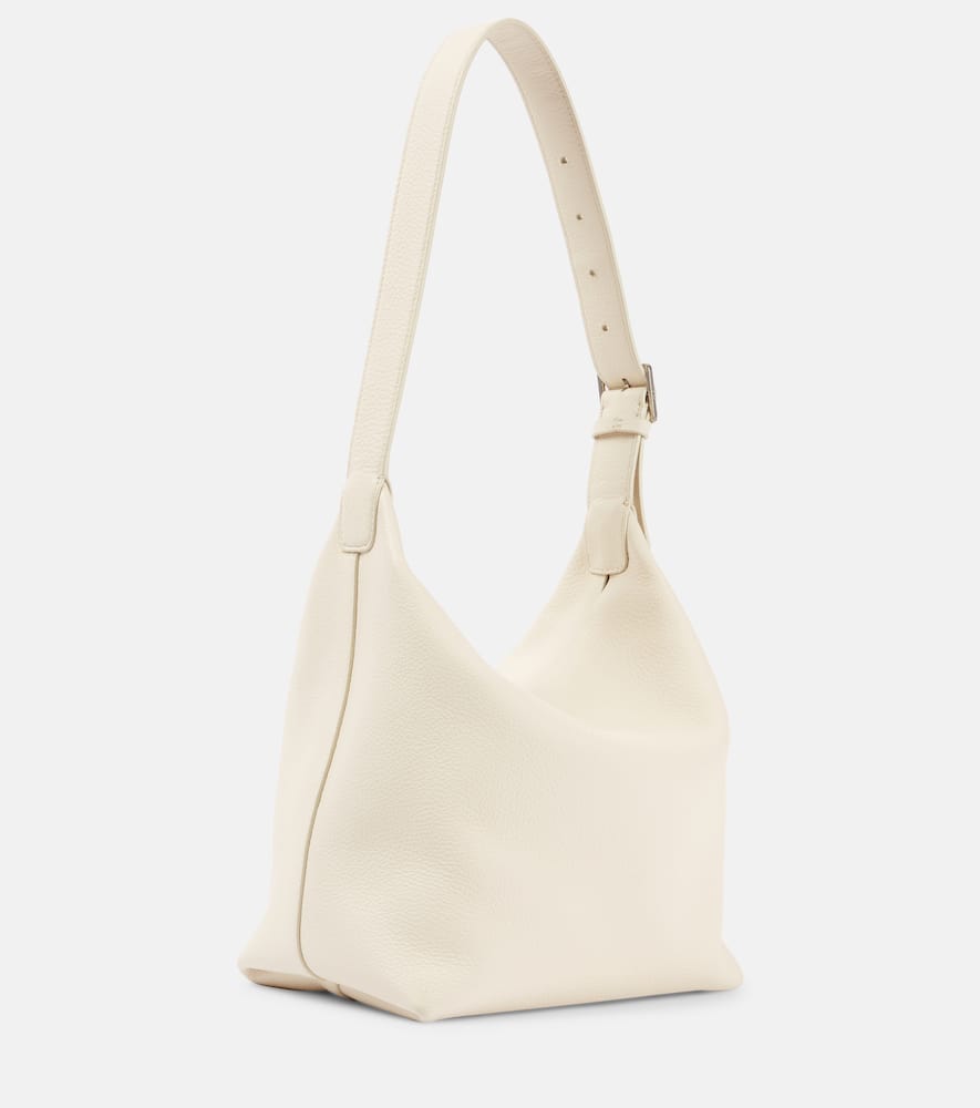 The Row Isa Leather Shoulder Bag In White