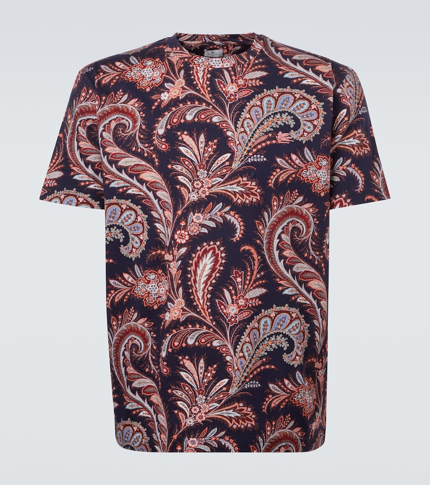 Paisley cotton jersey T-shirt
