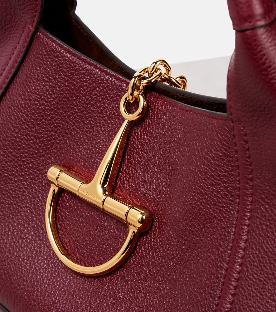 Gucci Softbit Medium Leather Shoulder Bag In Red