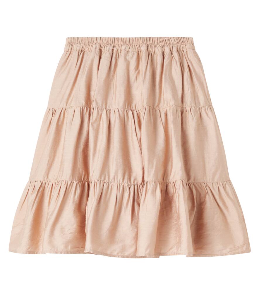 Donsje Tiered Ruffle Skirt In Neutral