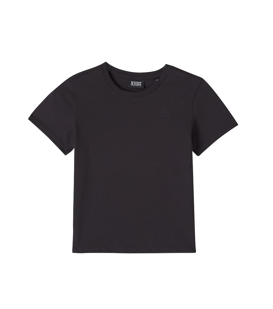 Scotch & Soda Set Of Two Cotton Jersey T-shirts In Black