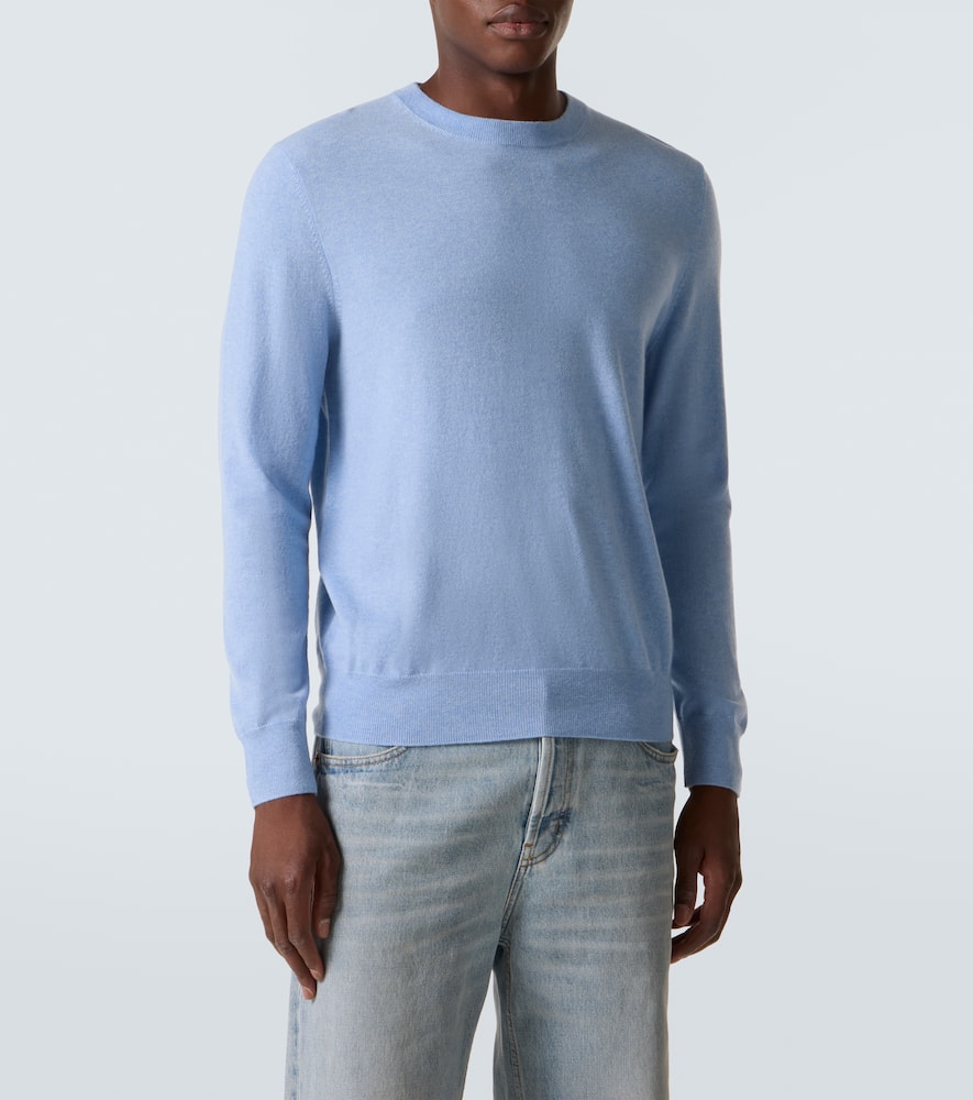 Arch4 Mr Carlos Place Cashmere Sweater In Blue