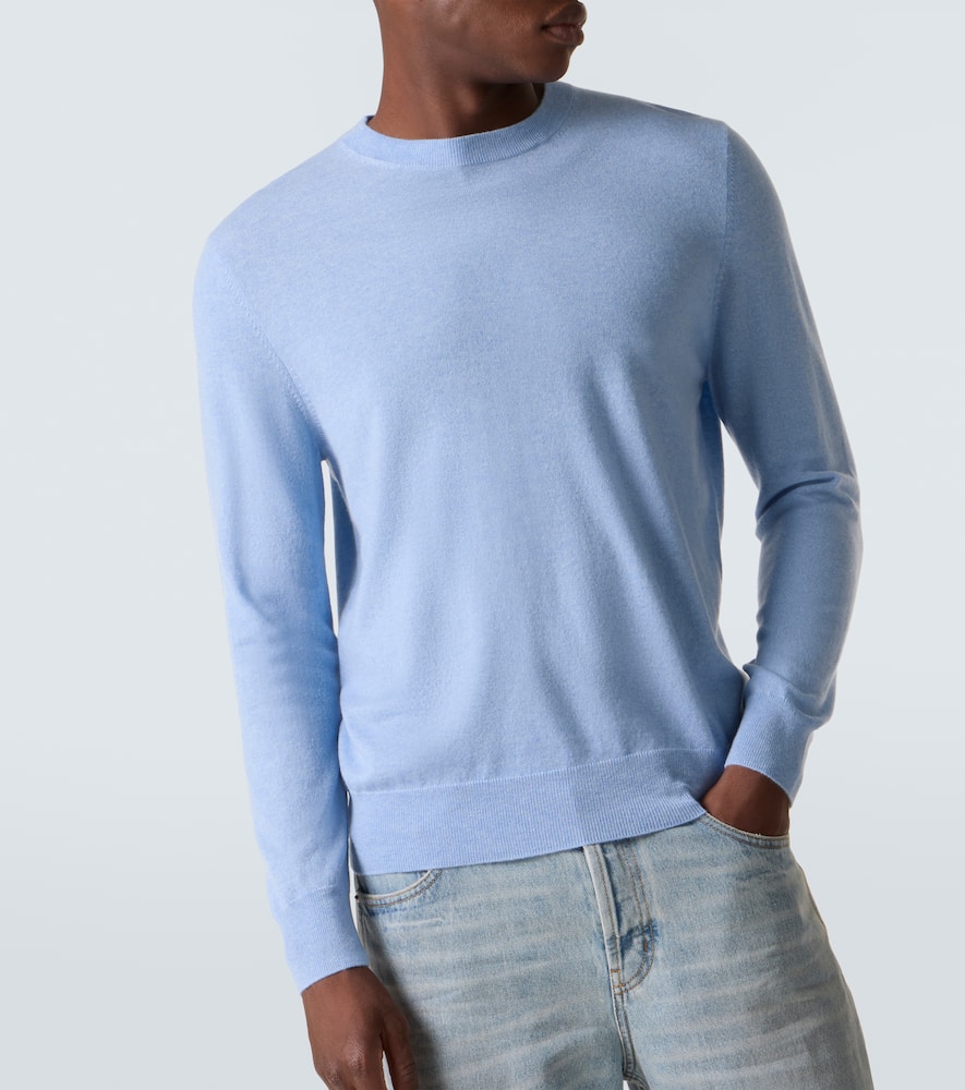 Arch4 Mr Carlos Place Cashmere Sweater In Blue