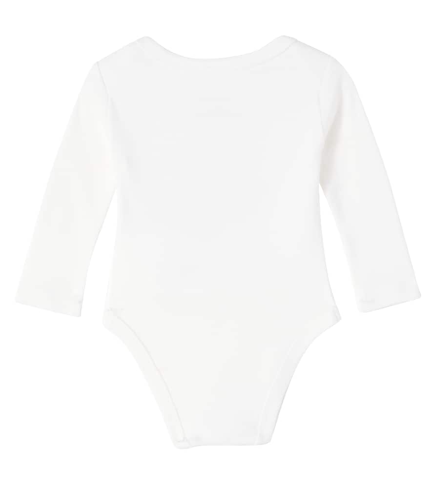 Stella Mccartney Baby Set Of 7 Embroidered Cotton Bodysuits In White