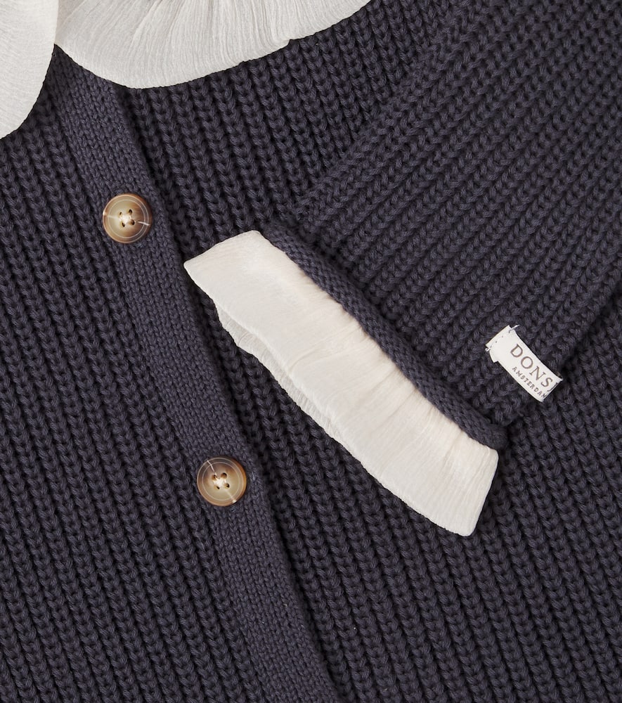 Donsje Zoila Cotton Cardigan In Blue