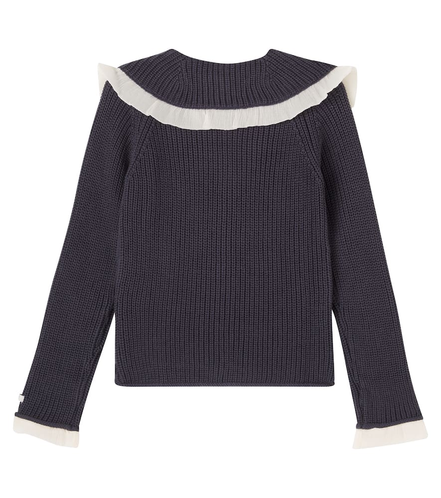 Donsje Zoila Cotton Cardigan In Blue