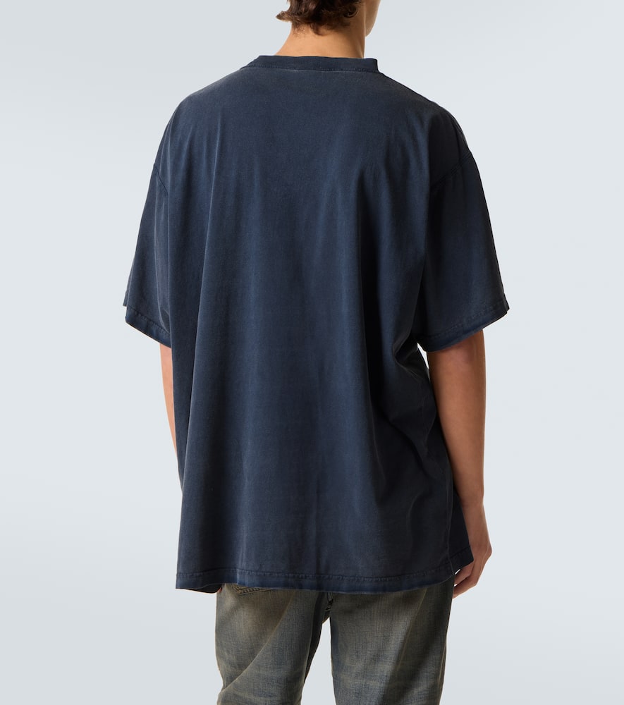 Balenciaga Medium Fit Luxury Cotton T-shirt In Black