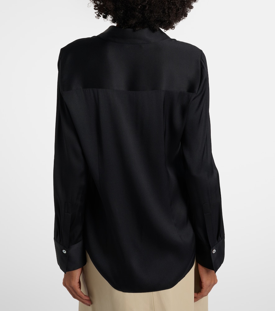  Vince Vince Silk-blend Satin Shirt 