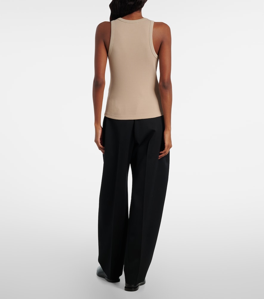  Givenchy Givenchy Logo Ribbed-knit Cotton Jersey Tank Top 