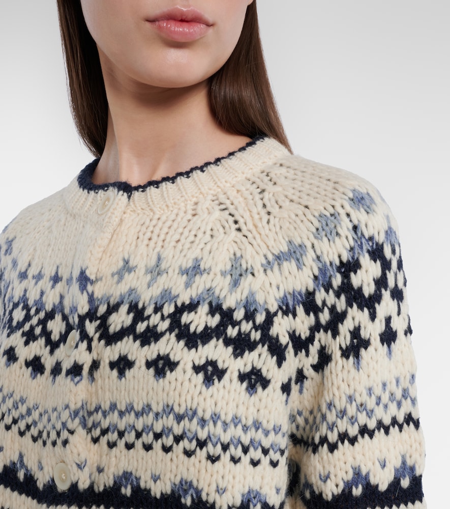  Velvet Velvet Tovah Fair Isle Wool-blend Cardigan 